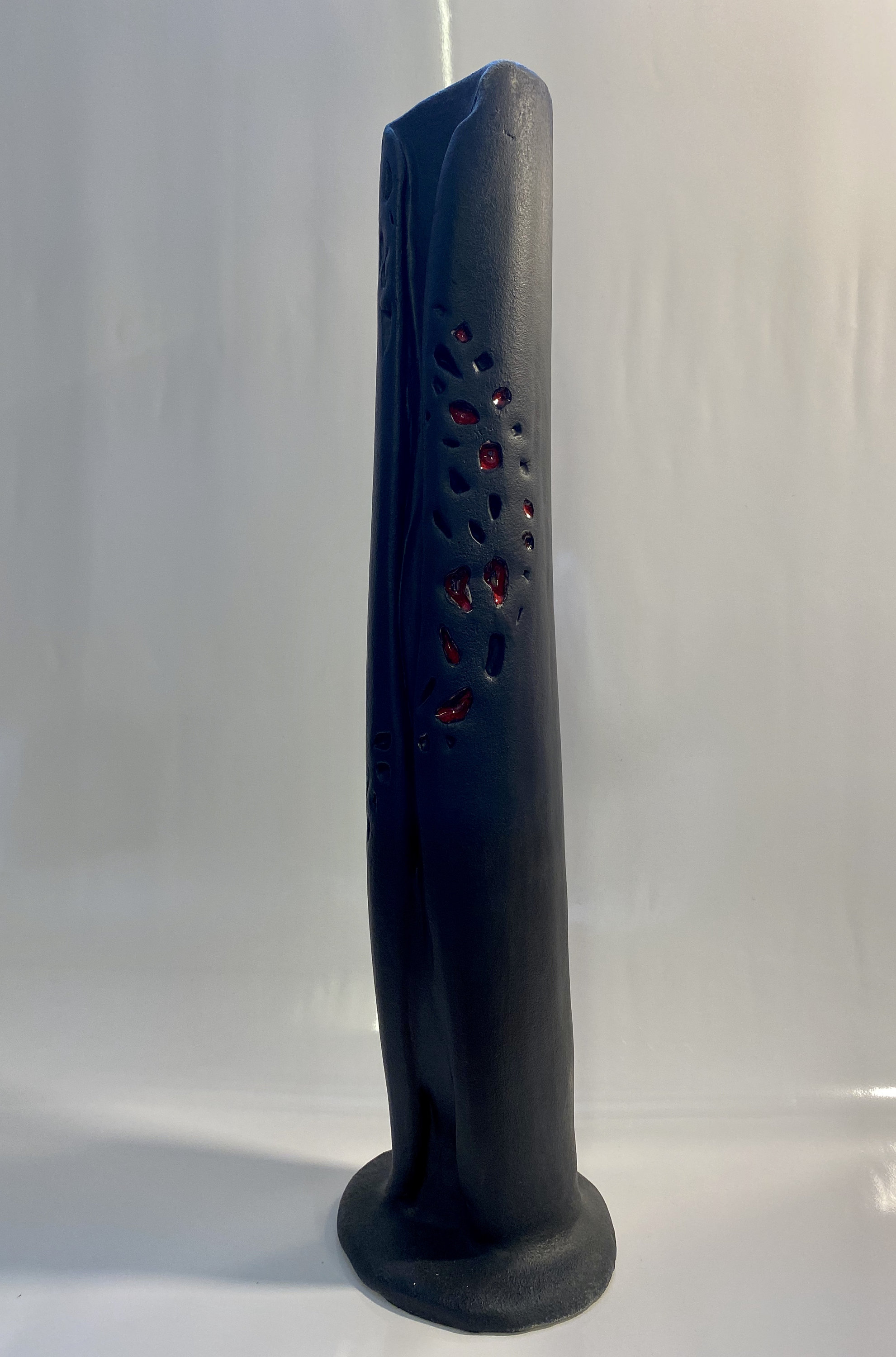 Sculpture Totem 7 Objet de Décoration en Céramique Fait Main Pièce Unique