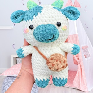 Crochet plush Strawberry Cow pattern - amigurumi Digital Eng - Inspire  Uplift
