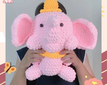 Crochet Pattern Elephant, Elephant Amigurumi Pattern, Amigurumi Tutorial PDF In English, Amigurumi Handmade , Gift For The Christmas,
