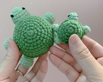 Crochet Turtle Pattern PDF, Turtle Amigurumi Crochet Pattern Turtle Memory, Tutorial Instant Download PDF