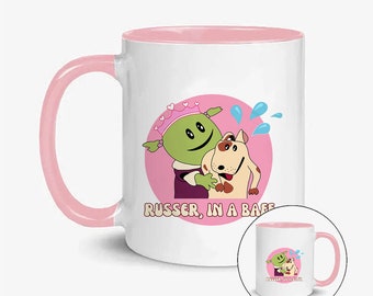 Nanalan With Dog Russer In A Baff In A Baff Game Mug