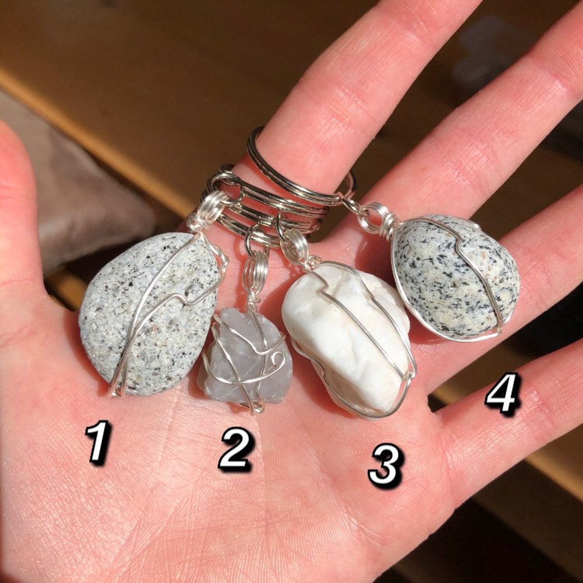 Rock keychains Etsy