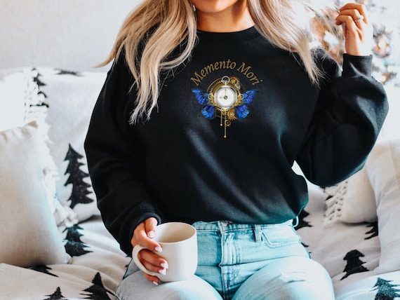 Catholic Sweatshirt for women, Memento Mori, Back to School Shirt