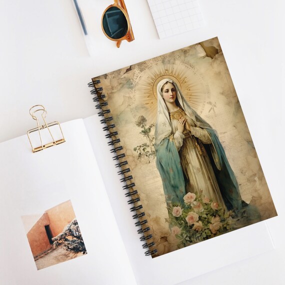 Religious Gift for Christian Woman Gratitude Journal Catholic Prayer Journal Student Bible Notes Catholic School notebook Christian Notebook