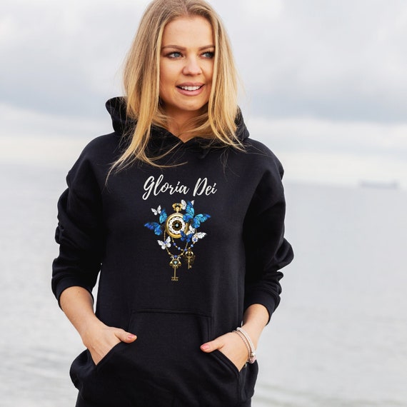 Catholic Shirt, Catholic Hoodie for Women,  Gloria Dei, Unisex Hoodie