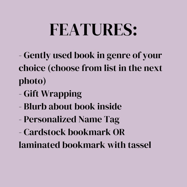 Blind Date with a Book Pick Your Own Genre Mystery Books Bookish Gift Reader Bookworm Bookmarks Romance Thriller Fantasy Books image 4