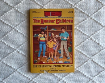 The Deserted Library Mystery by Gertrude Chandler Warner | The Boxcar Children Series | Mystery Children's Fiction Book | Bookish Gift