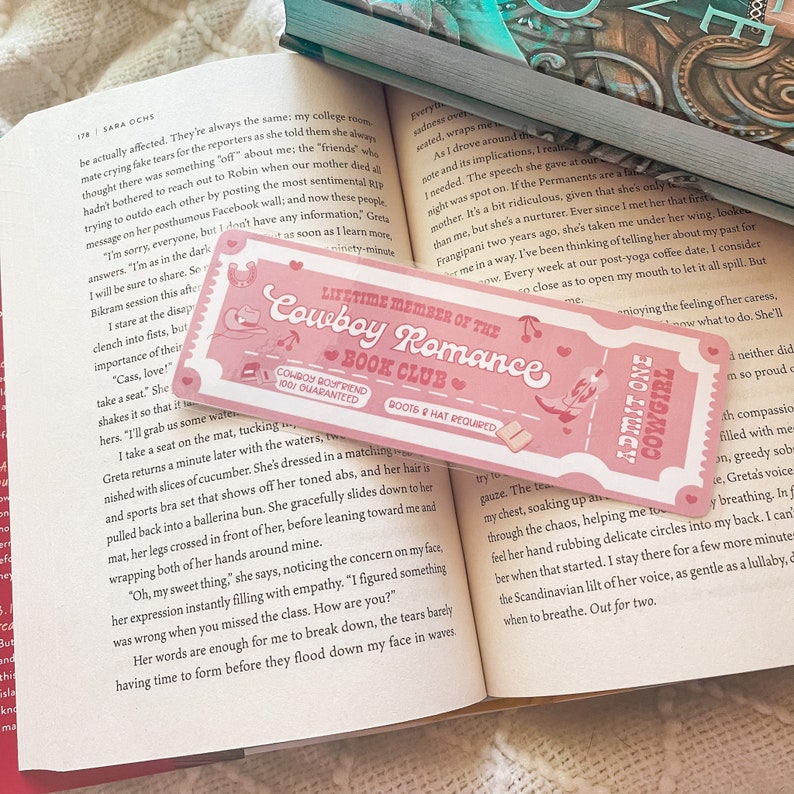 Proud Member of the Cowboy Romance Book Club Bookmark | Handmade ...