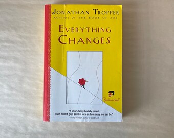 Everything Changes by Jonathan Tropper | Contemporary Fiction Humor Romance Book | Bookmark Bookish Gift for Reader Bookworm Bibliophile