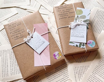 Blind Date with a Book | Pick Your Own Genre | Mystery Books | Bookish Gift Reader Bookworm Bookmarks | Romance Thriller Fantasy Books