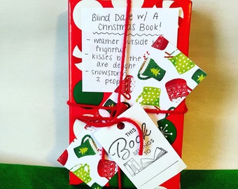 Blind Date with a Christmas Book | Romance Mystery Holiday Themed | Gift for Book Lover and Readers Bibliophile