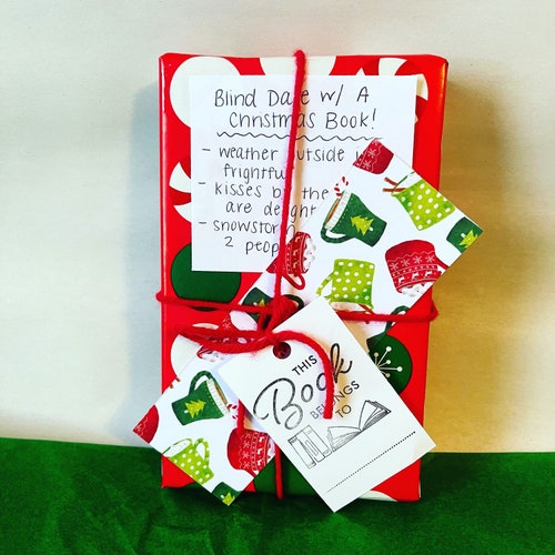 Blind Date With a Christmas Book Romance Mystery Holiday Etsy