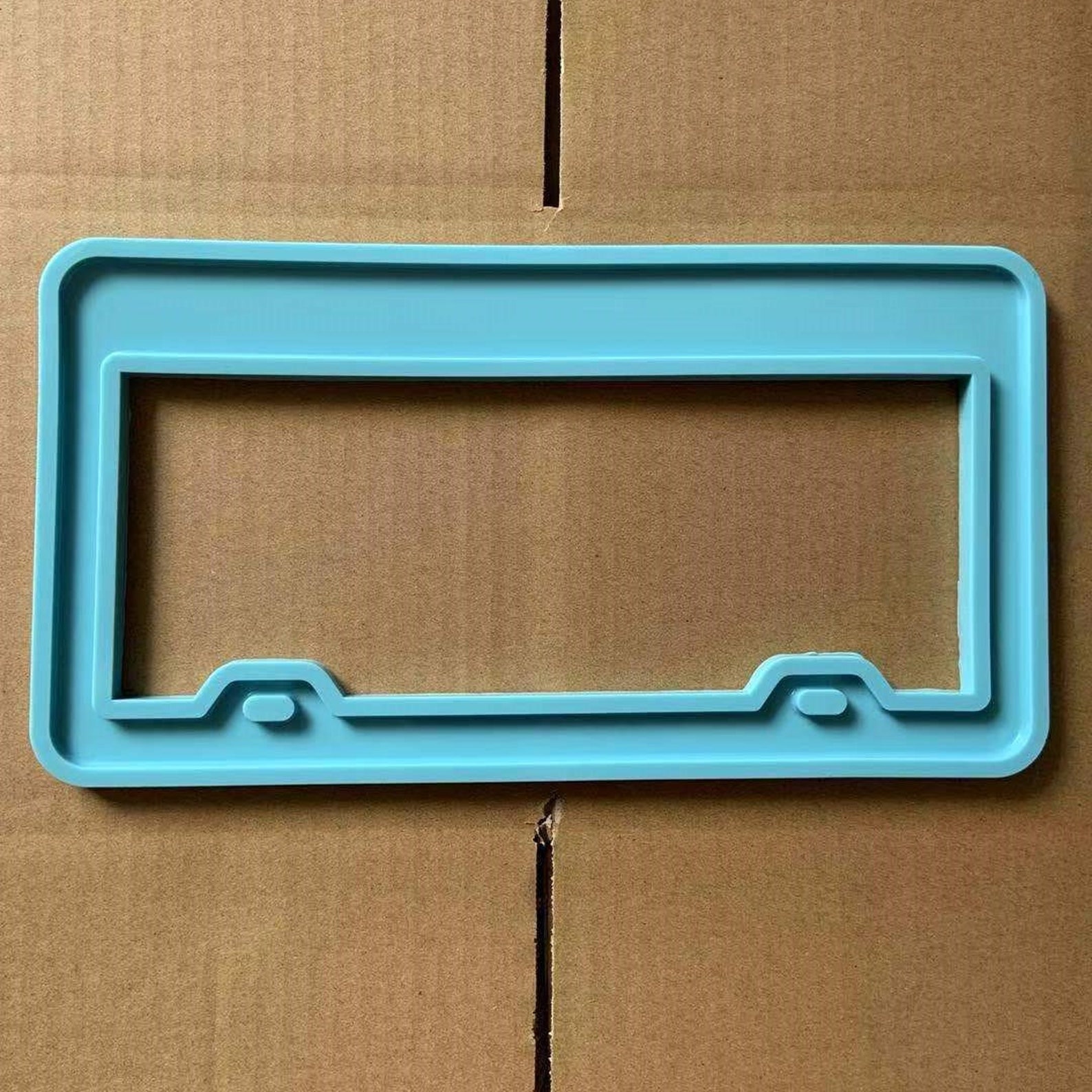 License Plate Frame Mold Silicone For Epoxy Resin License Etsy