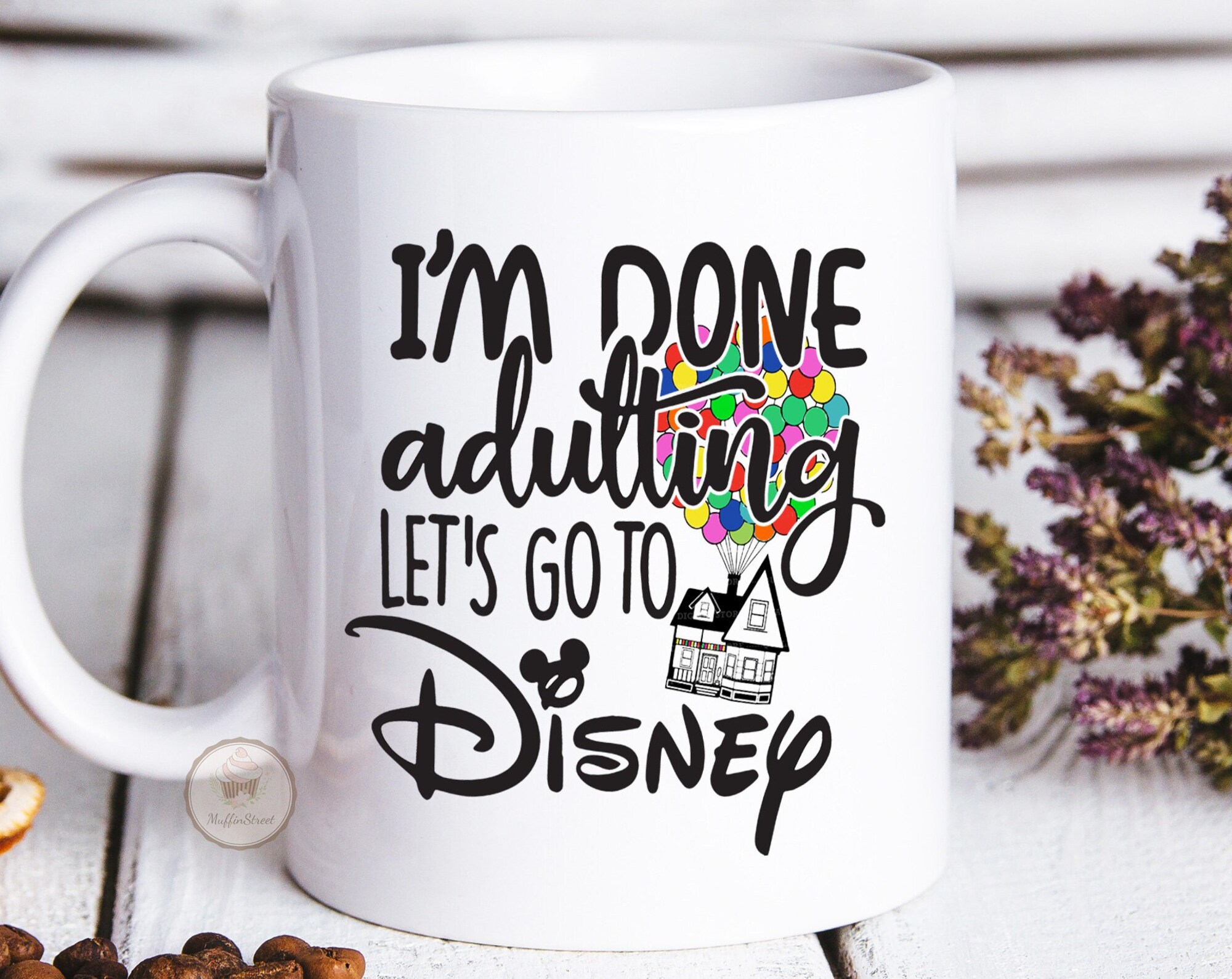 Discover I"m Done Adulting ディズニーへ行こう ファニー ディズニー ライフ マグ