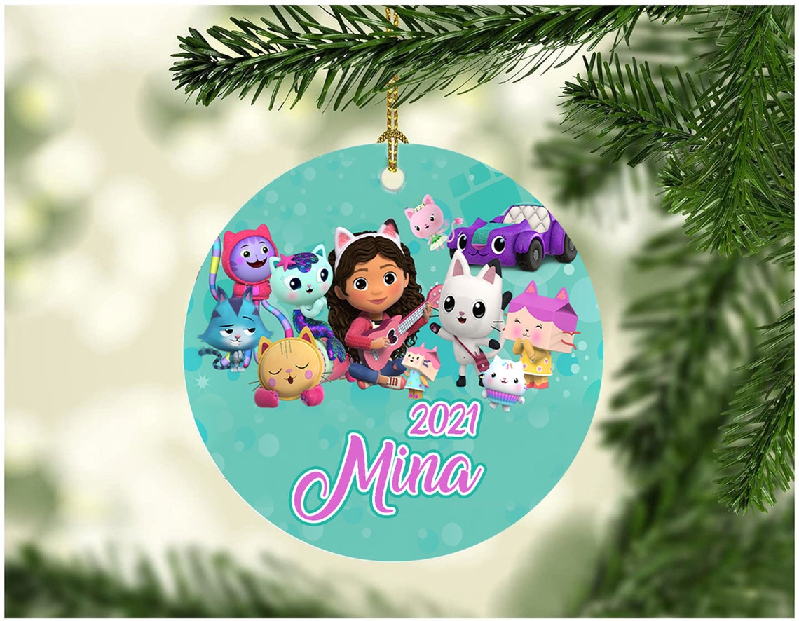 Custom Gabby's Dollhouse 2021 Christmas Keepsake Ornament Etsy Australia