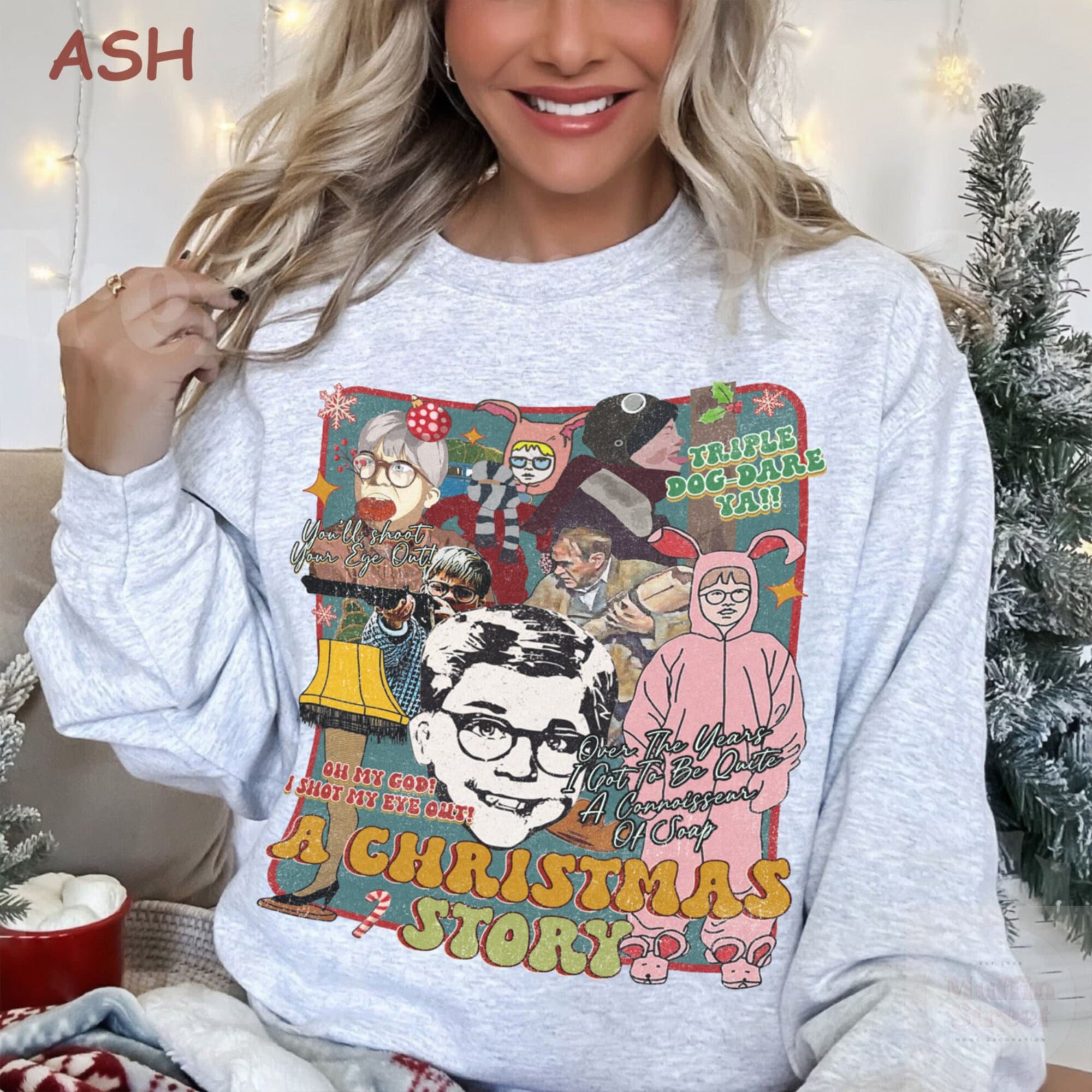 Christmas shop story sweatshirt
