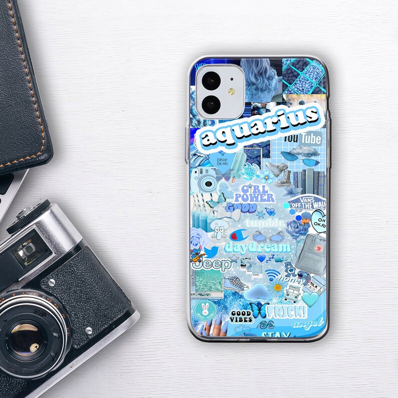 Aquarius Phone Case Zodiac Sign Phone Case Astrology Zodiac Etsy