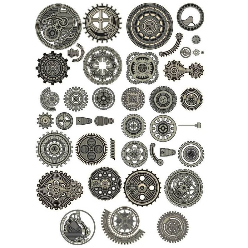 Cogs and Gears SVG Gears Bundle SVG Files for Silhouette and Etsy