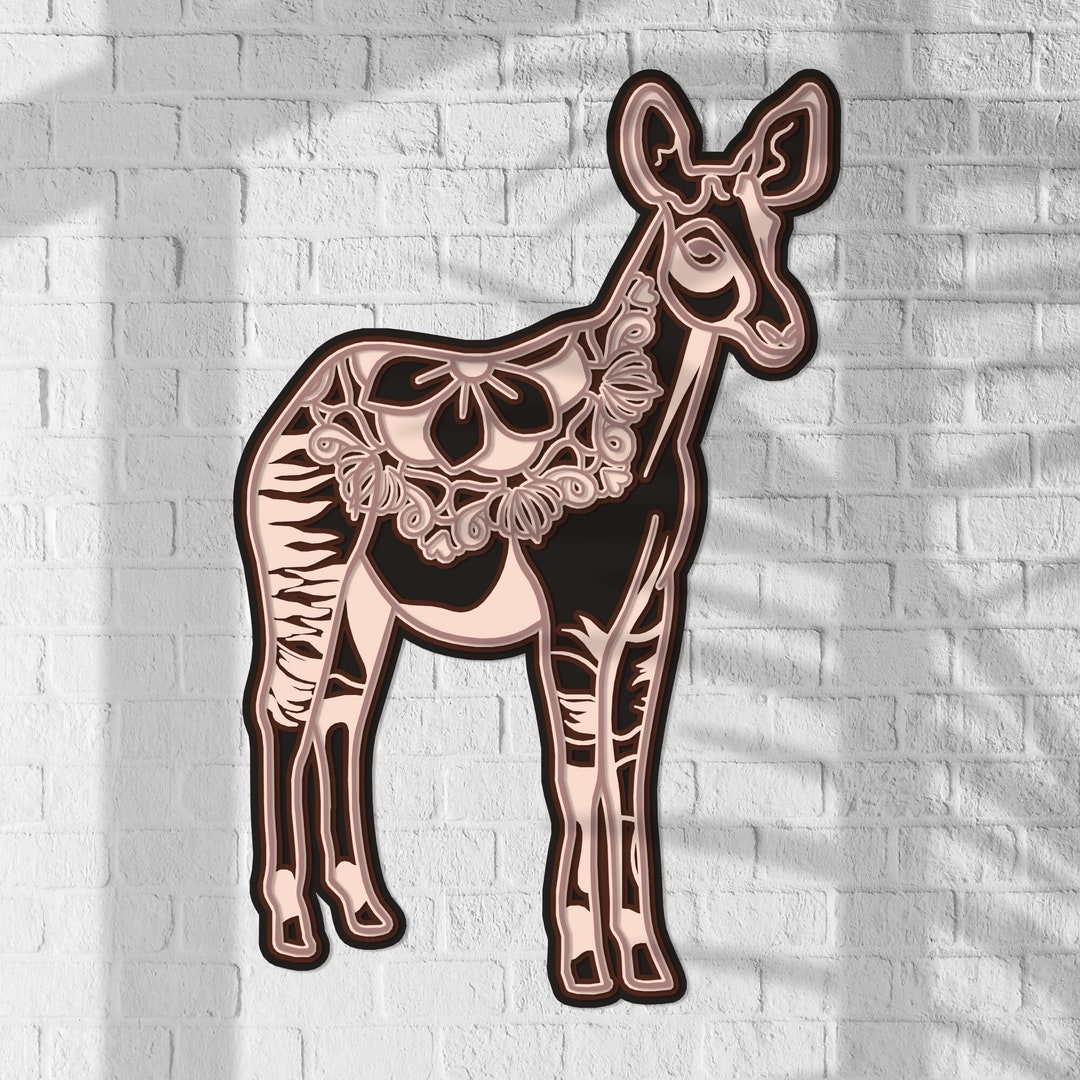 Okapi Layered Okapi 3D Mandala Okapi Multilayer Okapi Etsy