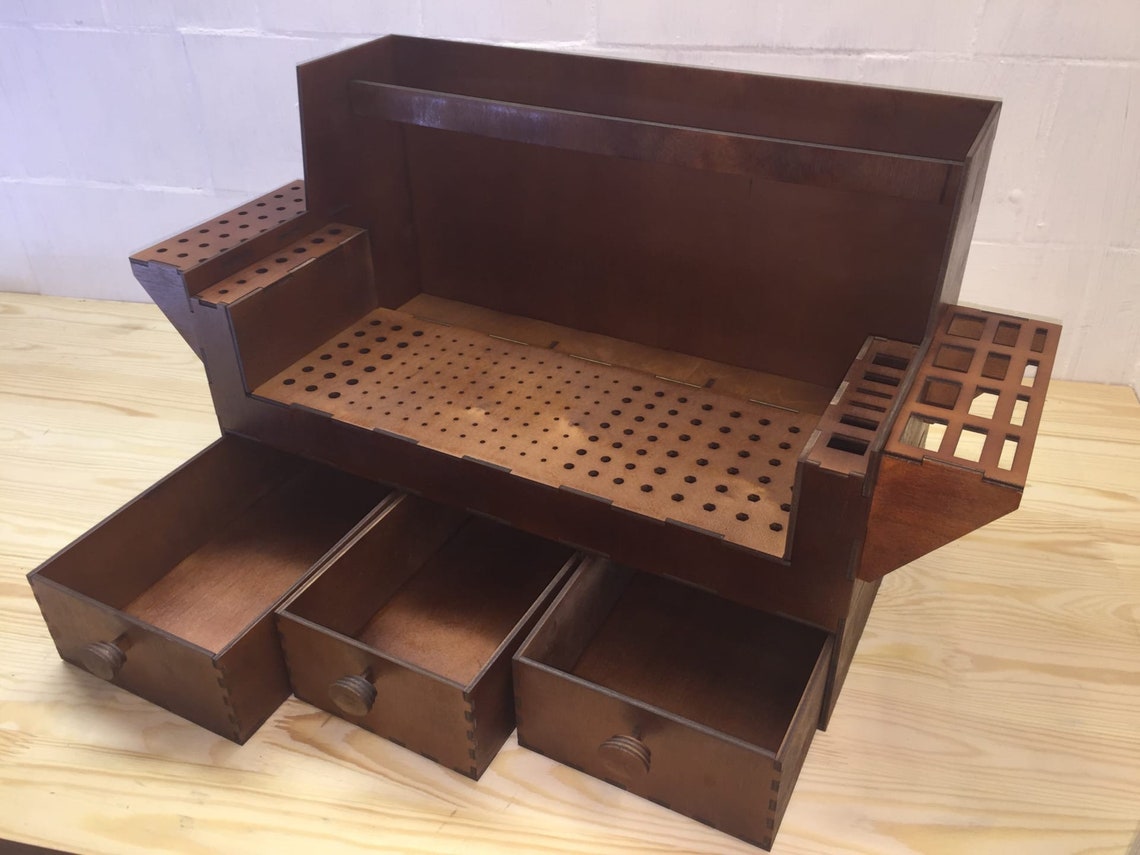 Tool Holder Laser Cut Tools Organizer Laser Cut Storage Box Etsy