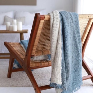 Muslin Gauze Bedcover Blanket, King Size Comforter, OEKO-TEX Certified, Eco-friendly, Organic Cotton Blanket, Soft and Lightweight Blanket