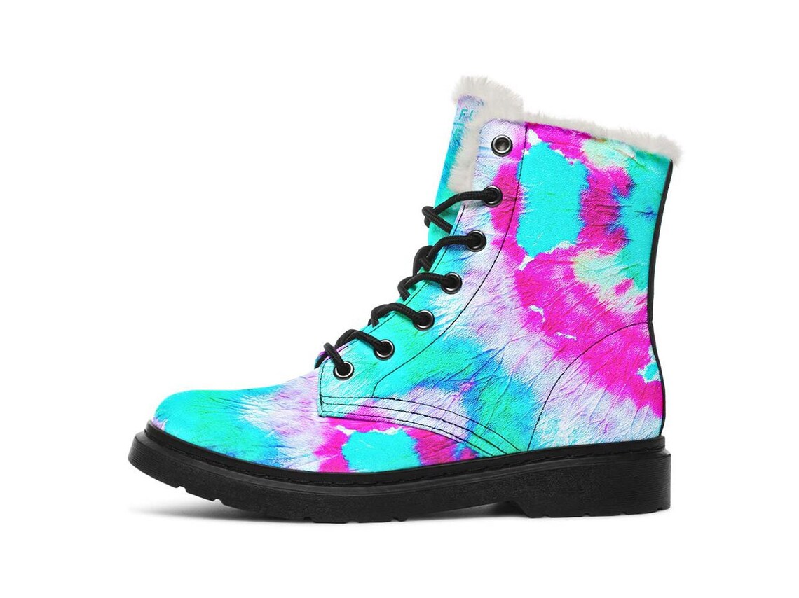Tie Dye Candy Winter Boots Snow Boots Men's Boots | Etsy