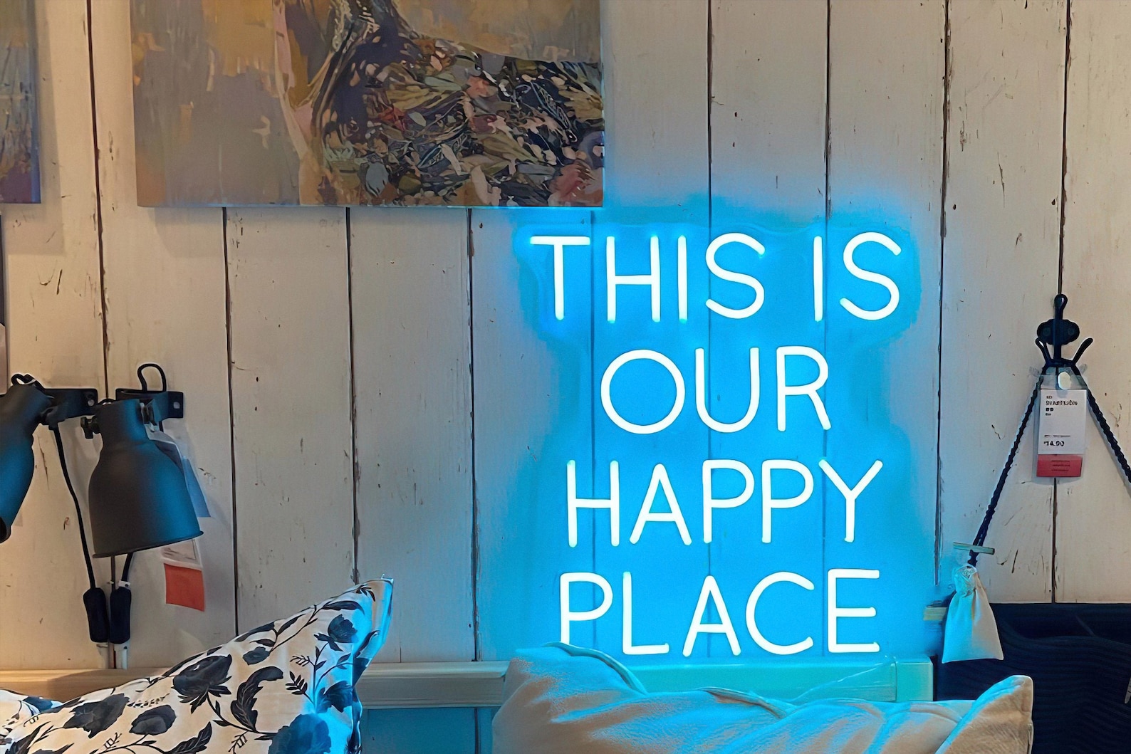 Custom Neon Sign 'This Is Our Happy Place' LED Light Etsy