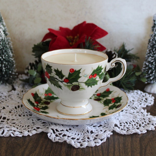 Christmas Tea Cup Etsy