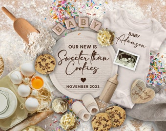 Baking Baby Announcement Digital, Bun in the Oven Digital Pregnancy Announcement, Baking Baby Reveal, Baking Something Special Announcement