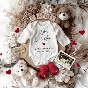 Valentines Day Pregnancy Announcement Digital, Baby Announcement Social Media, Baby Reveal, February Baby Announcement