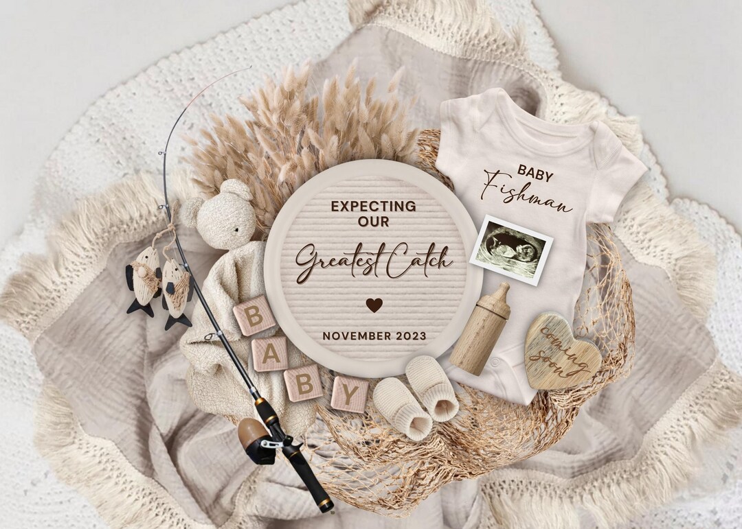 Father's Day Pregnancy Announcement, Our Greatest Catch Pregnancy