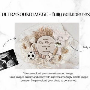 Soccer Pregnancy Announcement Digital, Gender Reveal Baby Announcement, Pregnancy Reveal, Pregnancy Flat Lay, Father's Day image 8