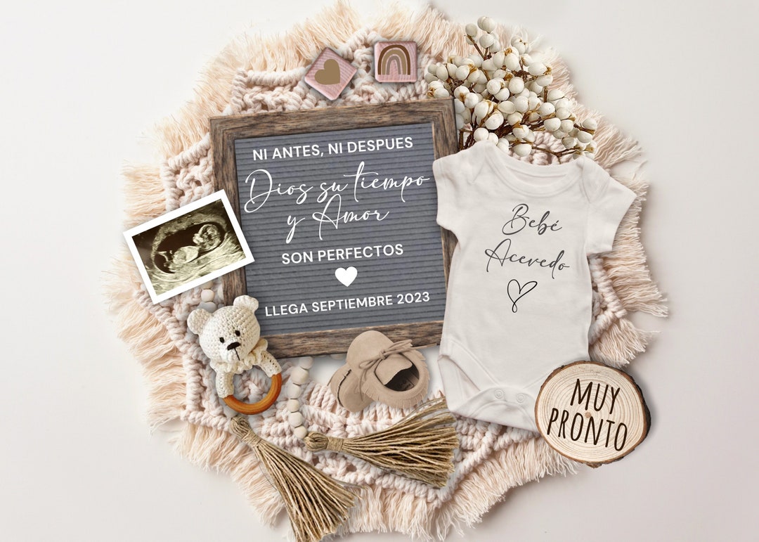 Pregnancy Announcement SPANISH, Baby Reveal Social Media, Anuncio De Embarazo, Ni Antes Ni