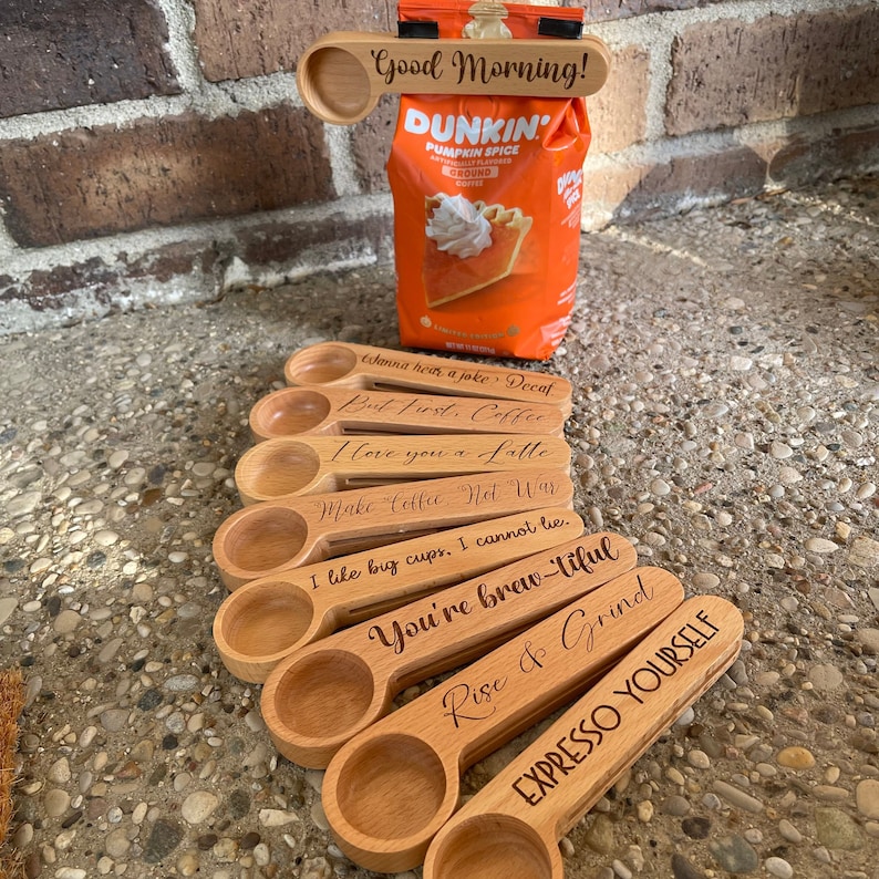 Personalized Coffee Scoop/clip, Unique Gift Idea Etsy