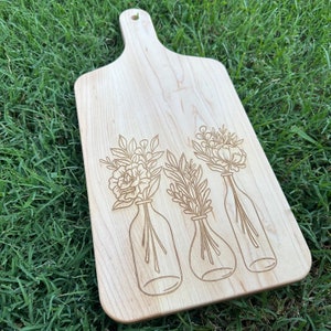 Personalized Large Cheese Board with Handle