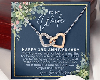 3rd Anniversary Gift for Her, 3rd Anniversary Gift for Wife, 3