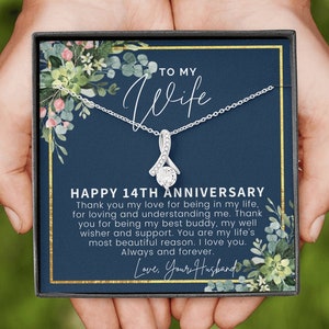 14 Year Wedding Anniversary Gift For Wife, 14th Anniversary Gift For Her, 14 Year Anniversary Gift Ideas, 14th Anniversary Gifts