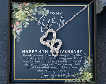 4 Year Anniversary Gifts, 4th Anniversary Gift Ideas, 4th Anniversary Gift For Wife, 4 Year Wedding Anniversary Gift For Her