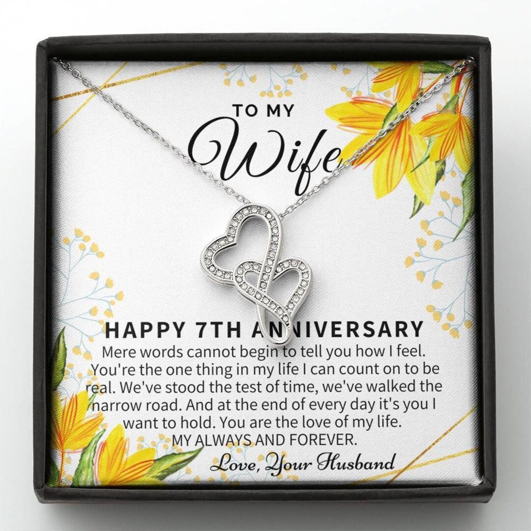 Buy 7th Anniversary Gift for Wife, 7 Year Anniversary Gifts, 7th