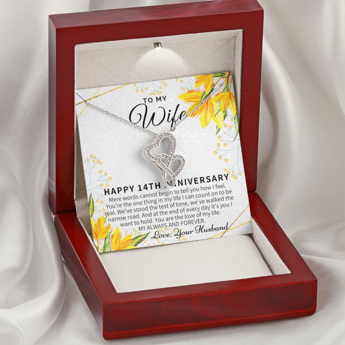 14 Year Wedding Anniversary Gift for Wife 14th Anniversary Etsy Canada