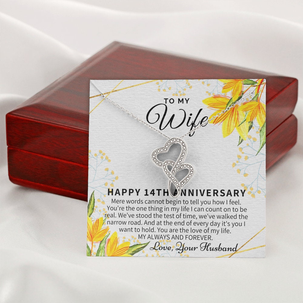 14 Year Wedding Anniversary Gift for Wife 14th Anniversary Etsy Canada