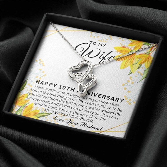 Happy 1st Anniversary - Unique tokens to mark a special occasion, Jewelry  Card for Her, Best 1 Year Wedding Anniversary Gift Idea, Gift For Wife from