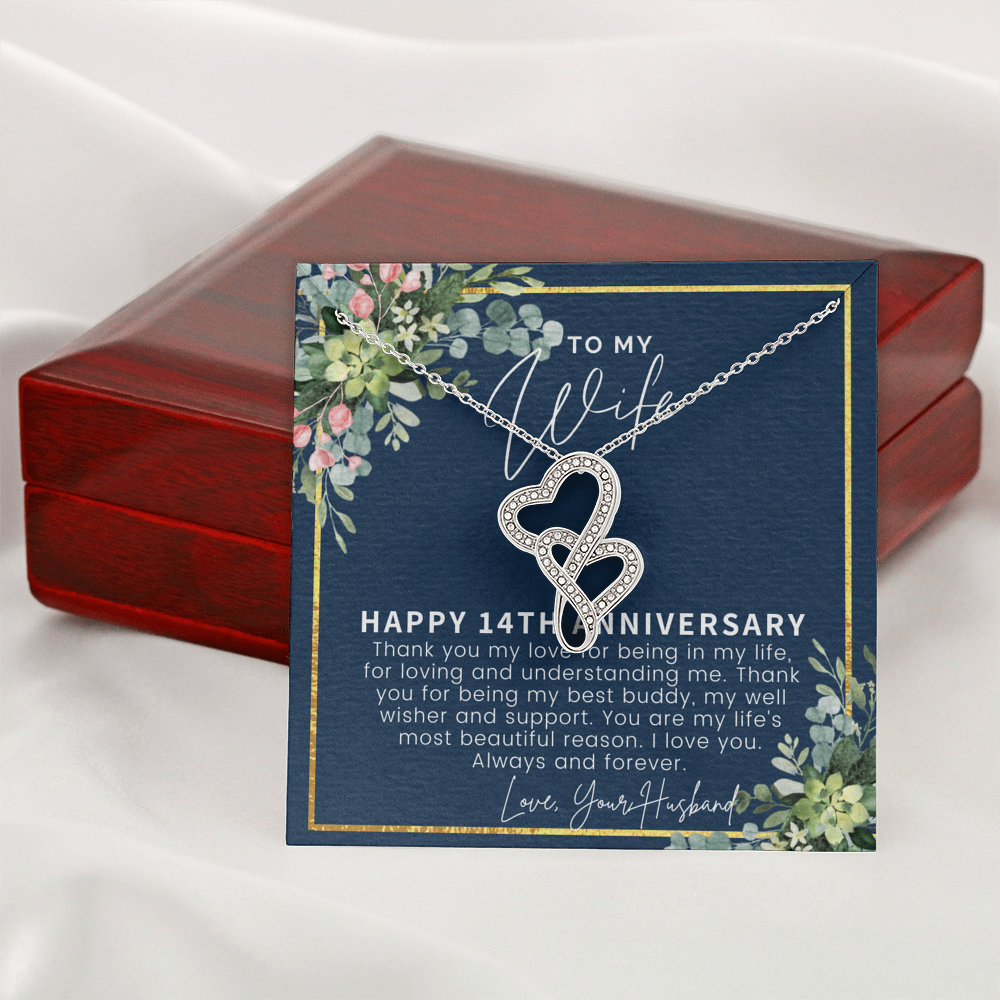 Traditional And Modern 14 Year Anniversary Gift For Wife 14 Years - Main Image