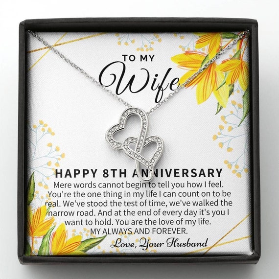 8 Years Anniversary Gift Idea For Her - 8th Wedding 8 Years Anniversary Gift Idea For Her - 8th Wedding