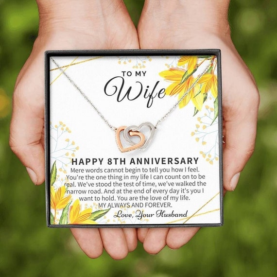8 Years Anniversary Gift Idea For Her - 8th Wedding 8 Years Anniversary Gift Idea For Her - 8th Wedding