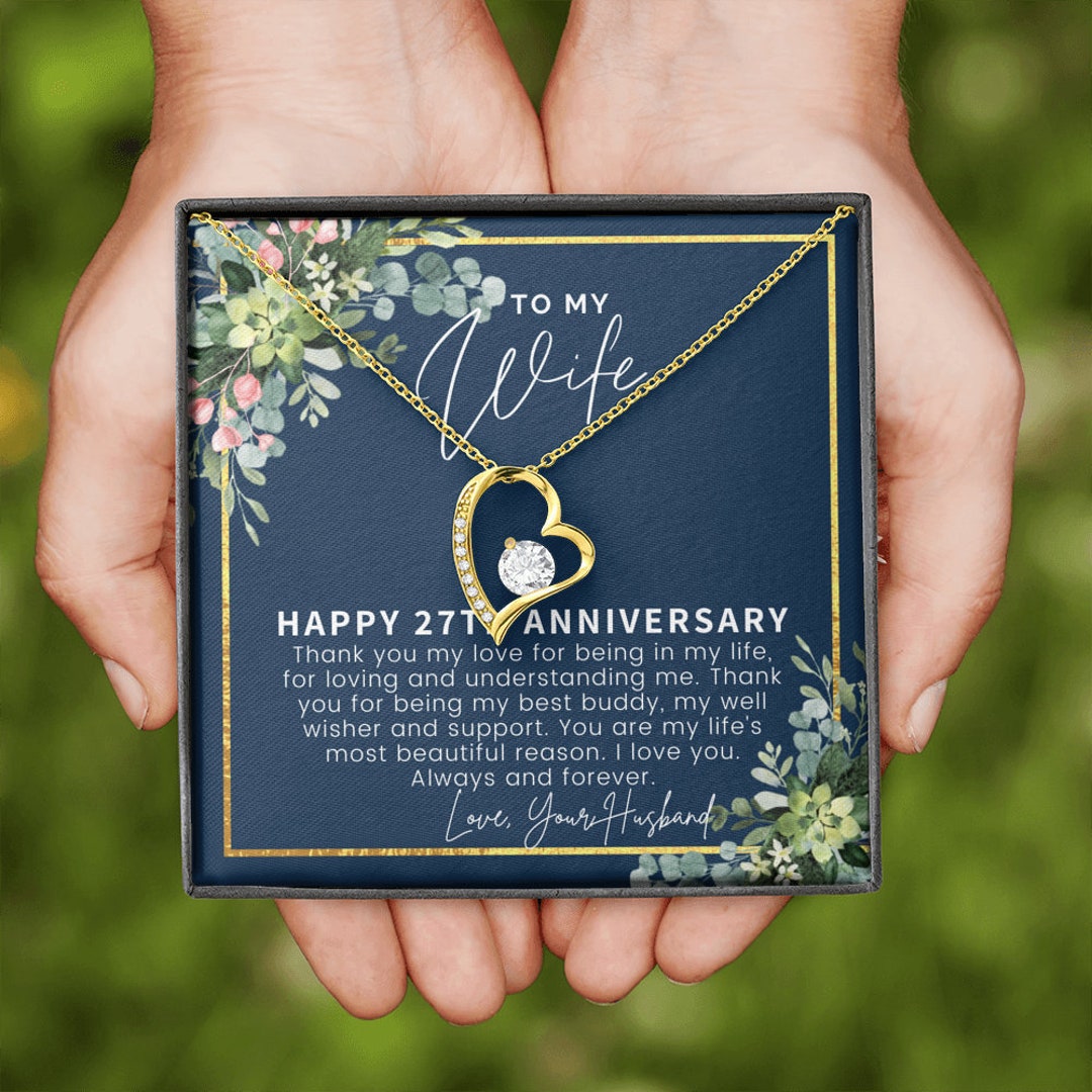27Th Anniversary Gift For Wife 27Th Anniversary Gifts 27 - Etsy