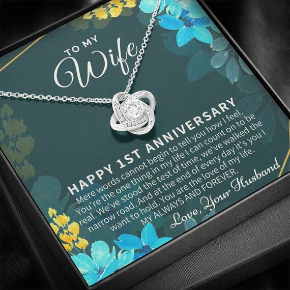 1st Anniversary Gift for Wife, 1st Wedding Anniversary, One Year