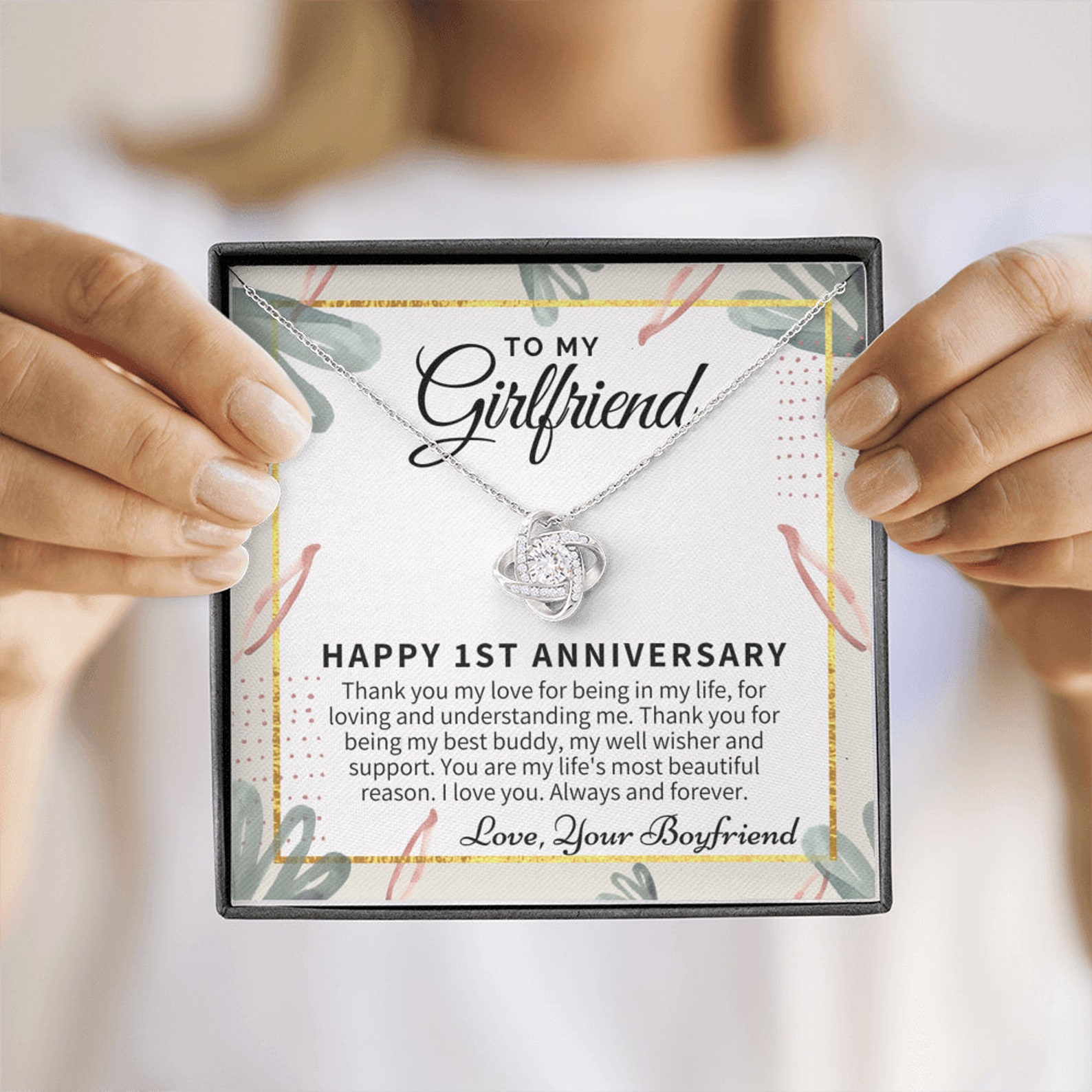 One Year Anniversary Ring For Girlfriend 1 Year Anniversary Gift for Girlfriend, 1st Anniversary Gift for