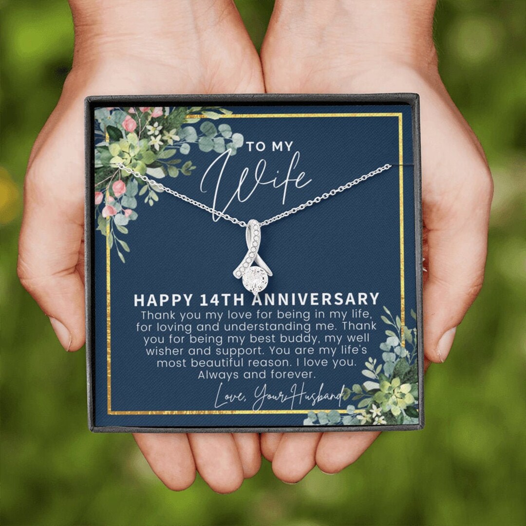 14 Year Wedding Anniversary Gift for Wife, 14th Anniversary Gift for