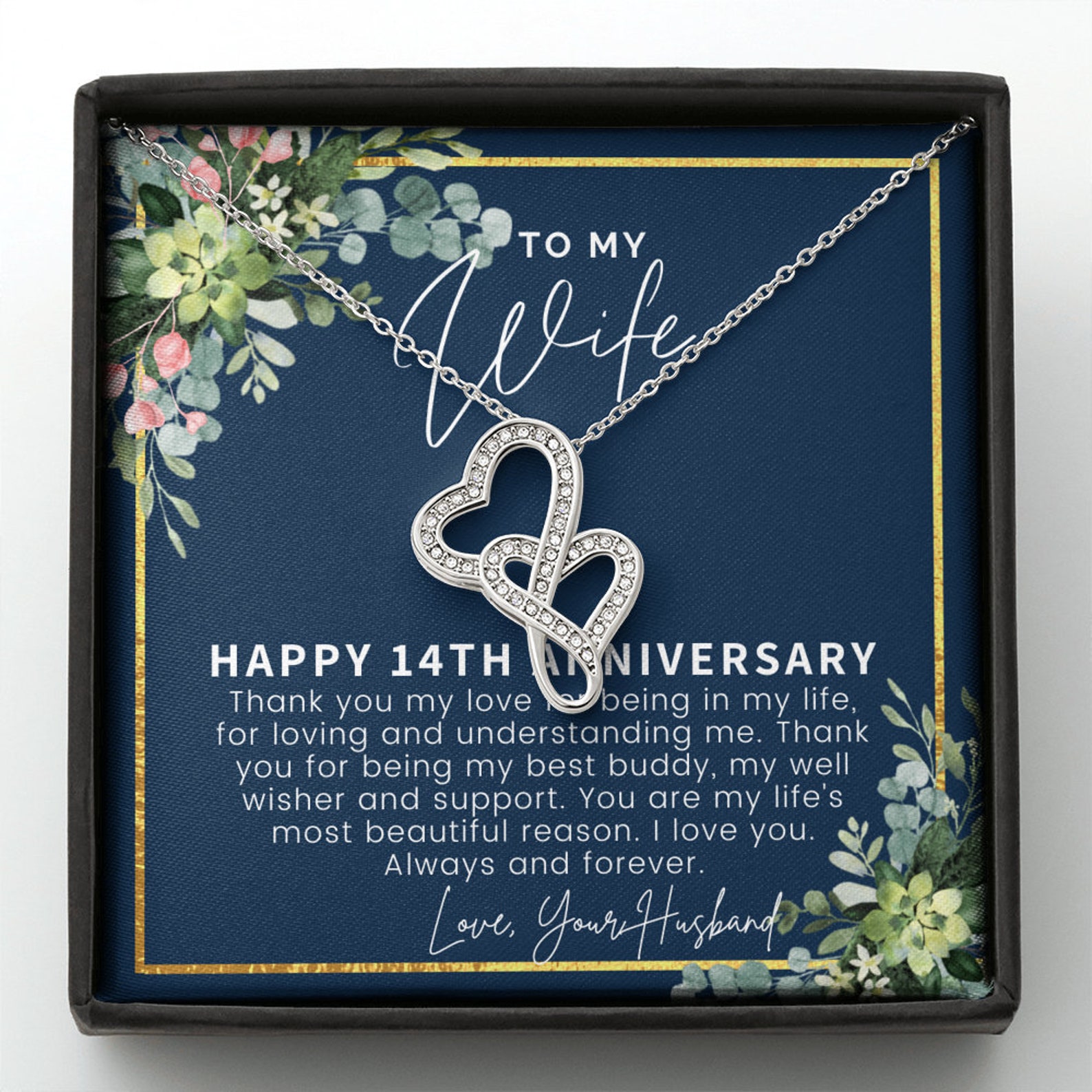 14 Year Wedding Anniversary Gift for Wife, 14th Anniversary Gift for
